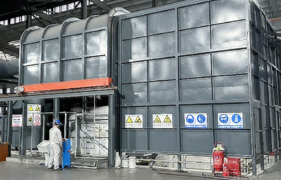 Elektrische ovenapparatuur voor de behandeling van koperschlaag